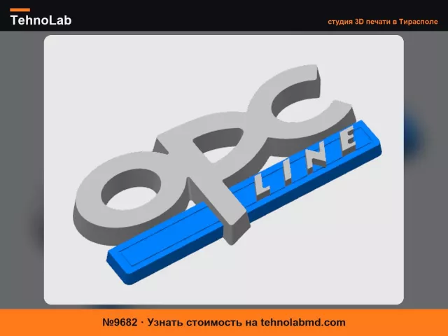 №9682 Значок OPC Line для Opel
