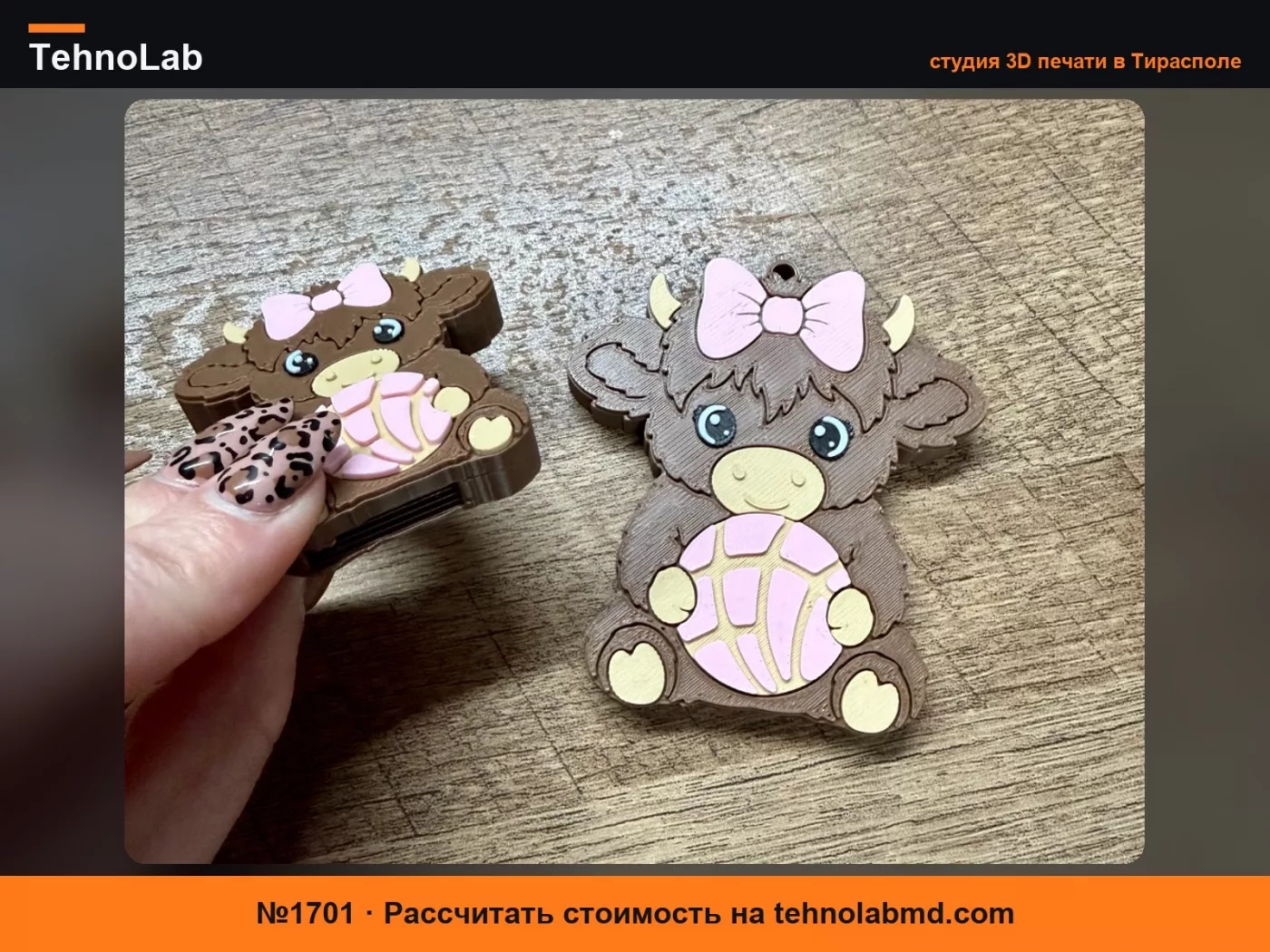 №1701 Открывалка для банок Highland Cow Concha