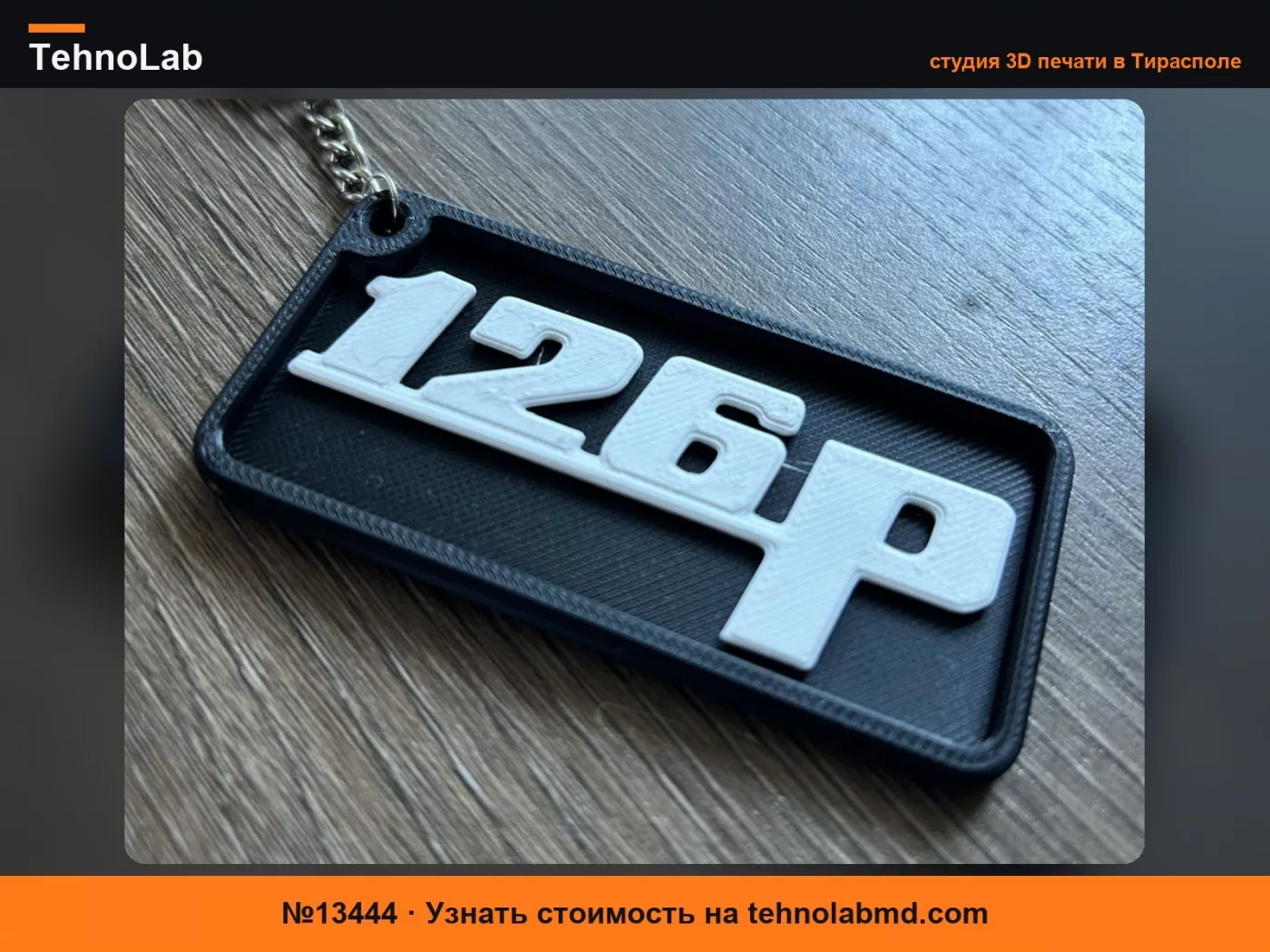 №13444 Польская автомобильная легенда: Брелок Fiat 126p