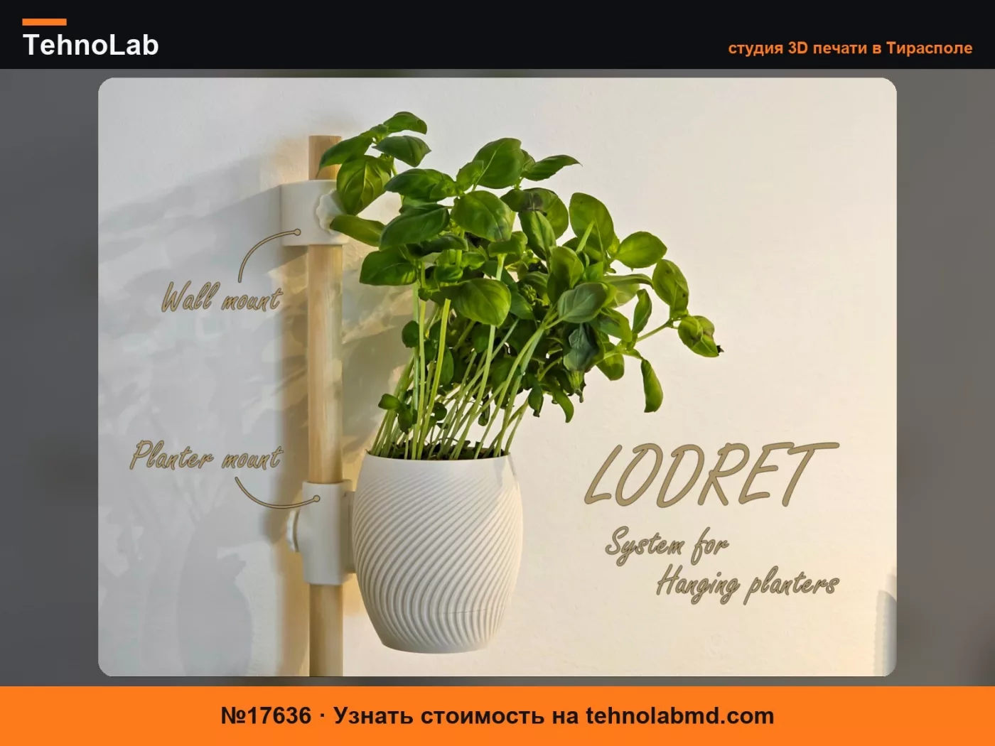 №17636 LODRET system – для подвесных кашпо
