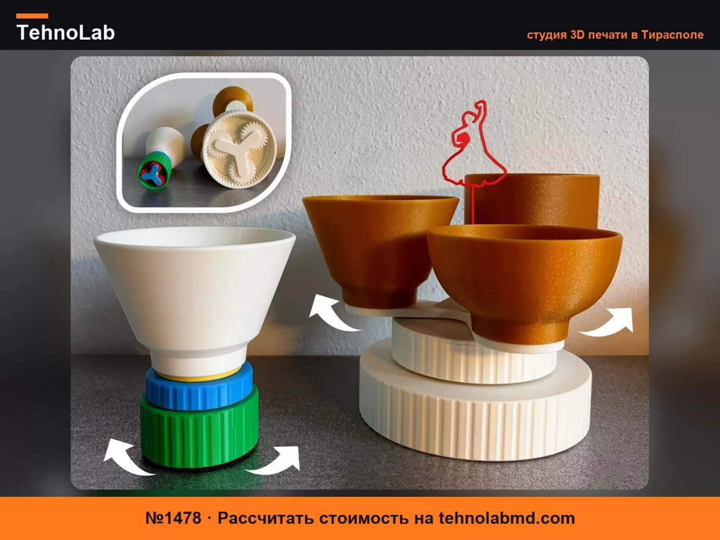 №1478 Идеальная планетарная зубчатая поворотная платформа x Corcelain!