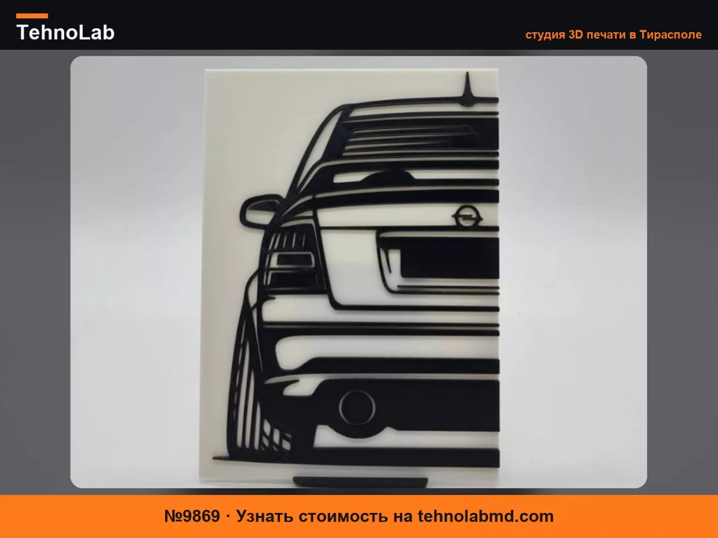 №9869 2D Настенное Искусство Opel Astra G OPC