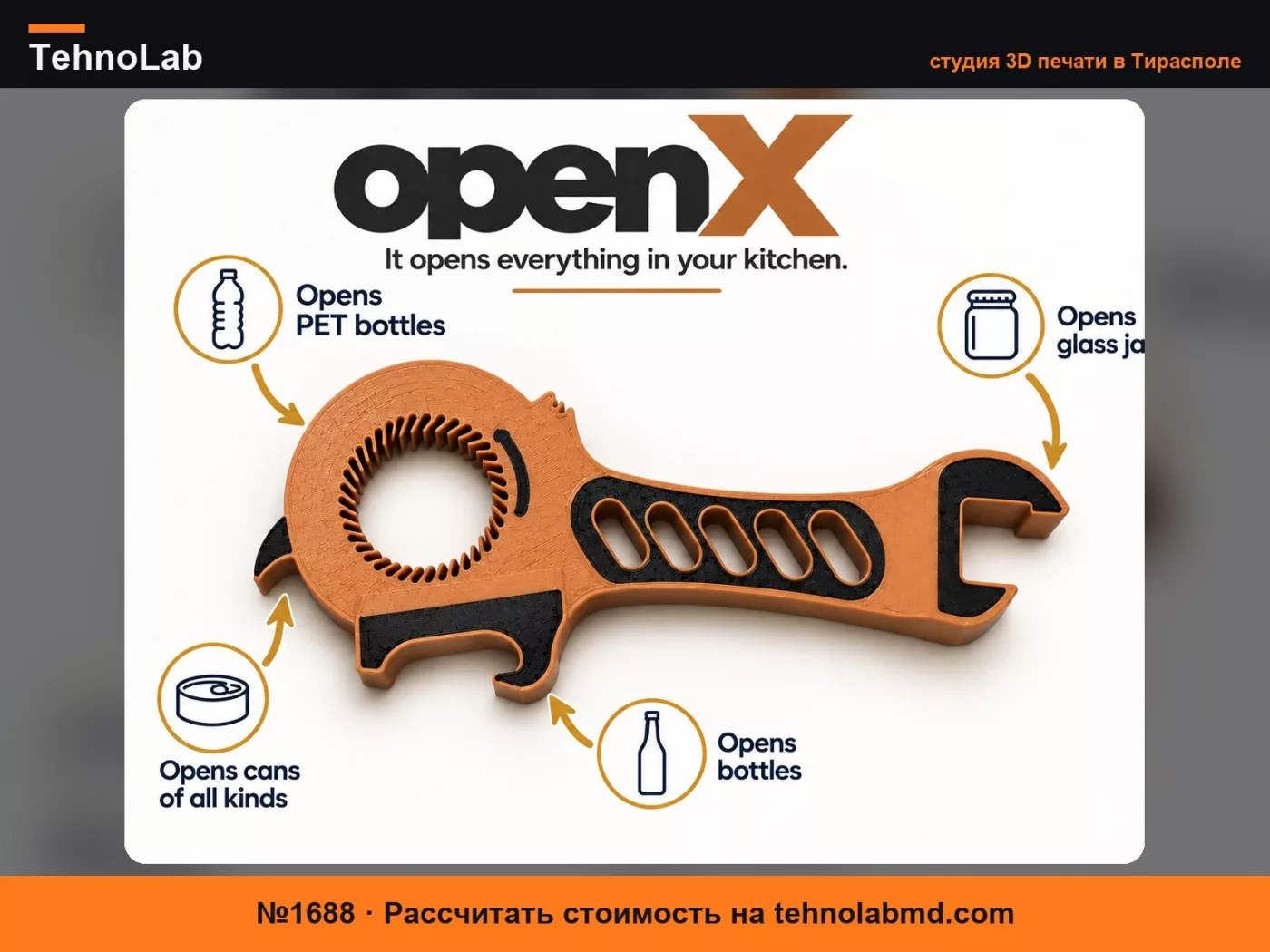 №1688 OpenX — Многофункциональная открывалка