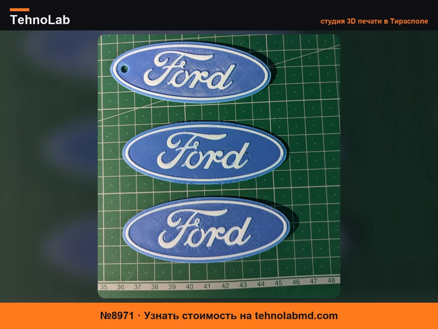 №8971 Значок Ford & Брелок