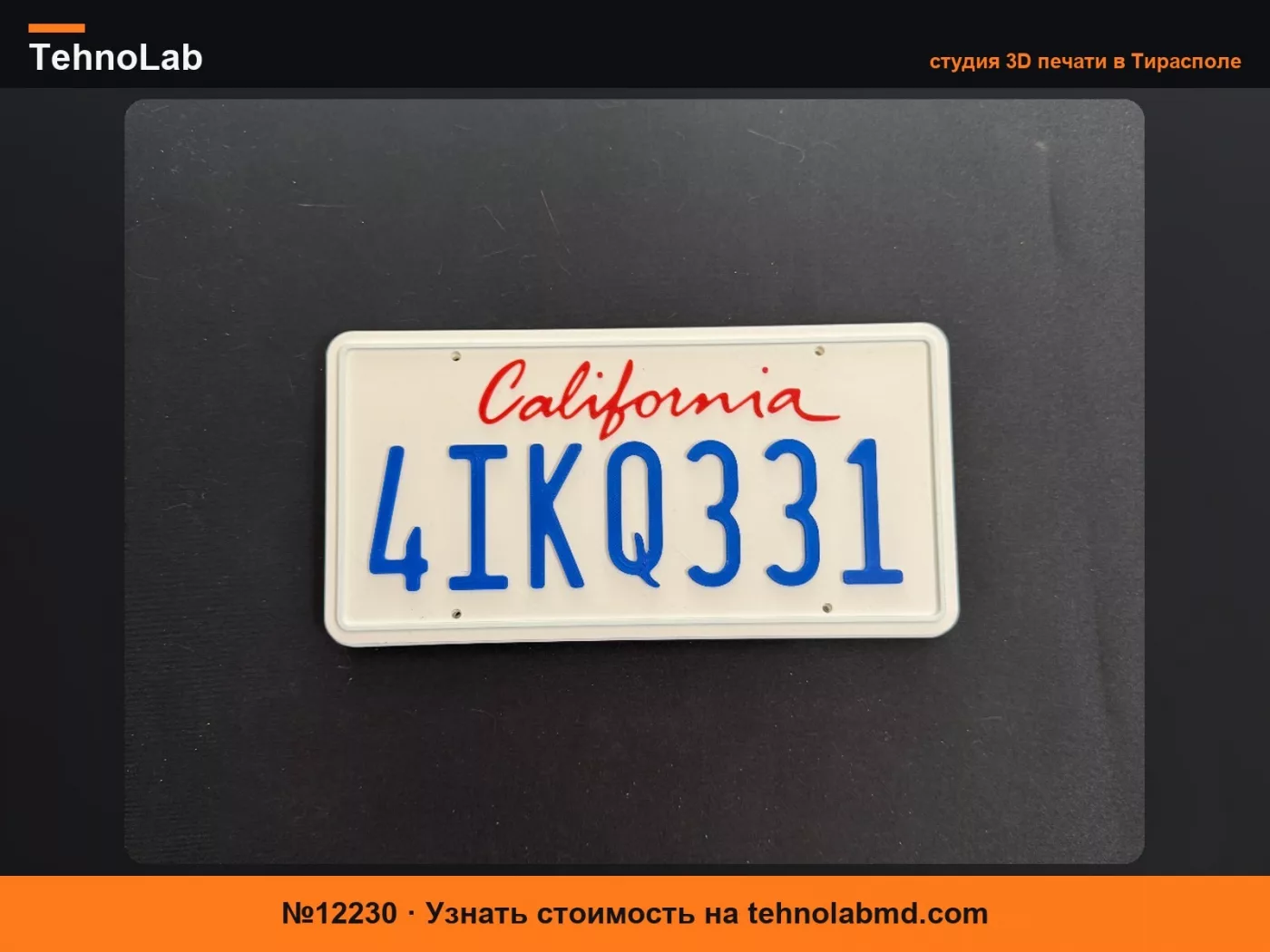 №12230 Номерной знак из «Форсажа» — Nissan Skyline Леона