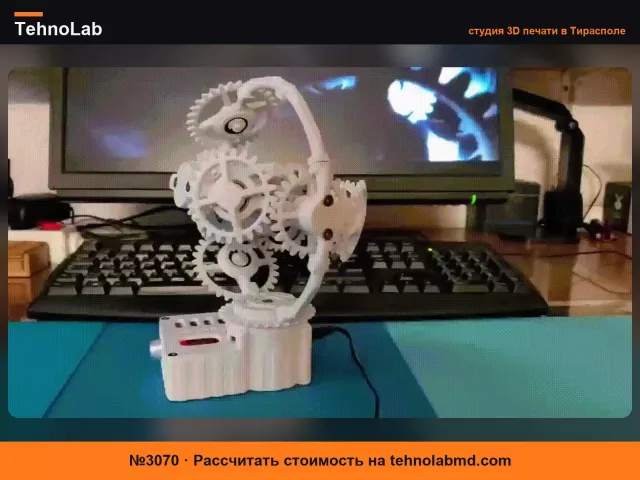 №3070 Декоративный механизм с шестернями
