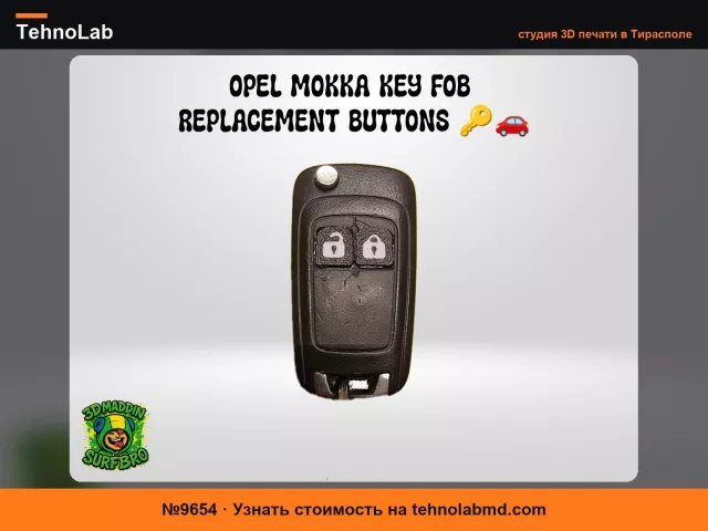 №9654 Кнопки замены для ключа Opel Mokka