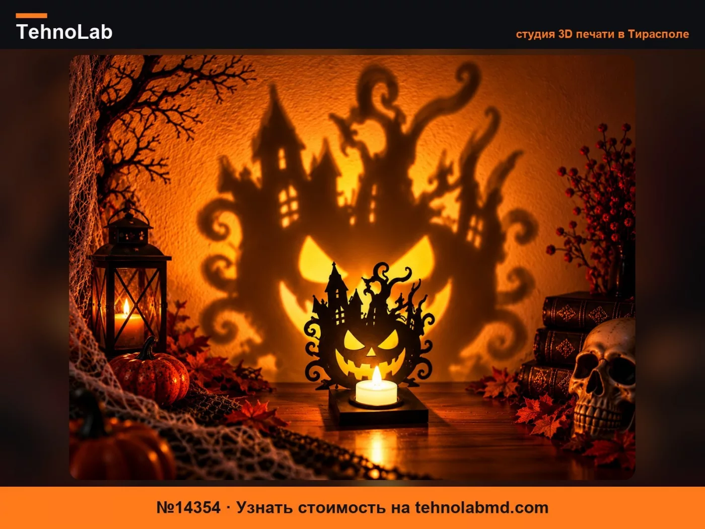 №14354 Хэллоуинский теневой фонарь