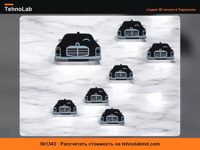 №1343 Ретро-брелок Mercedes W115
