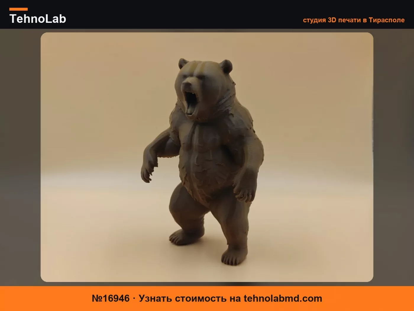 №16946 Сердитый медведь гризли – Ворчун