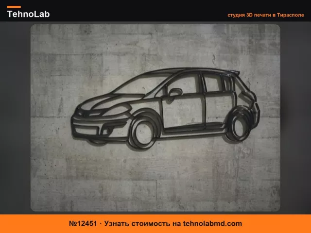 №12451 Искусство для Стены / Контур Nissan Tiida