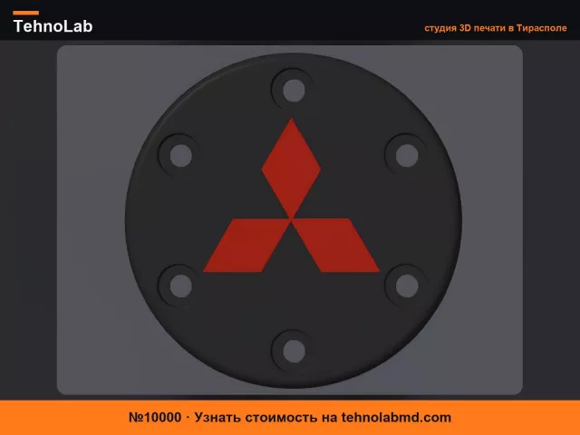 №10000 Заглушка центральная Mitsubishi для Logitech G29/G920/G923