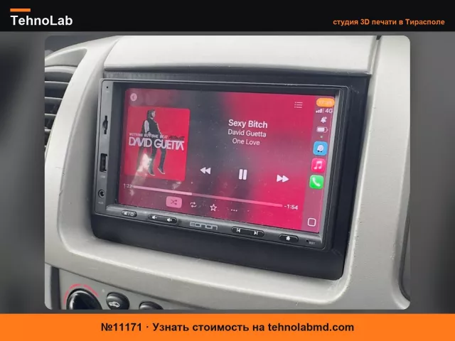 №11171 Передняя панель для двойной DIN магнитолы для Renault Trafic