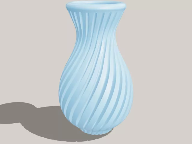 №232 Ваза "Flower Vase - Spring Twist" - Спиральный дизайн