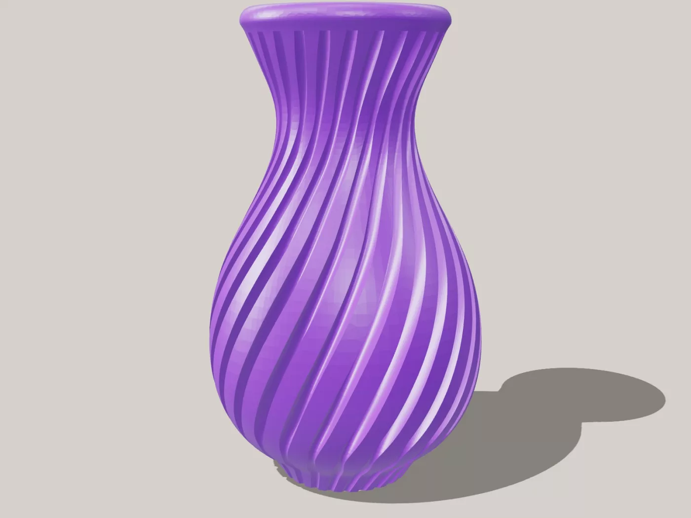 №232 Ваза "Flower Vase - Spring Twist" - Спиральный дизайн