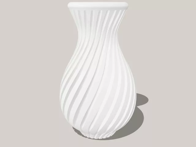 №232 Ваза "Flower Vase - Spring Twist" - Спиральный дизайн