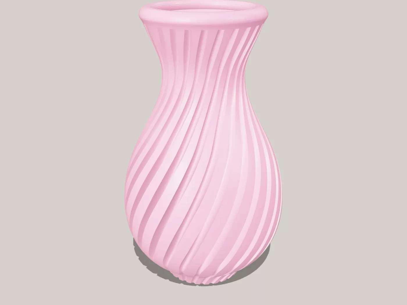 №232 Ваза "Flower Vase - Spring Twist" - Спиральный дизайн