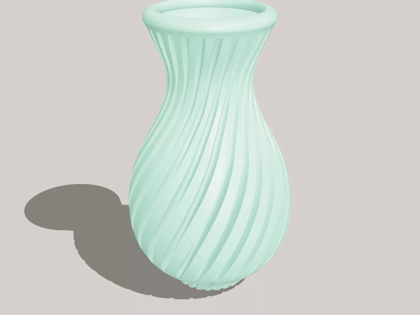 №232 Ваза "Flower Vase - Spring Twist" - Спиральный дизайн