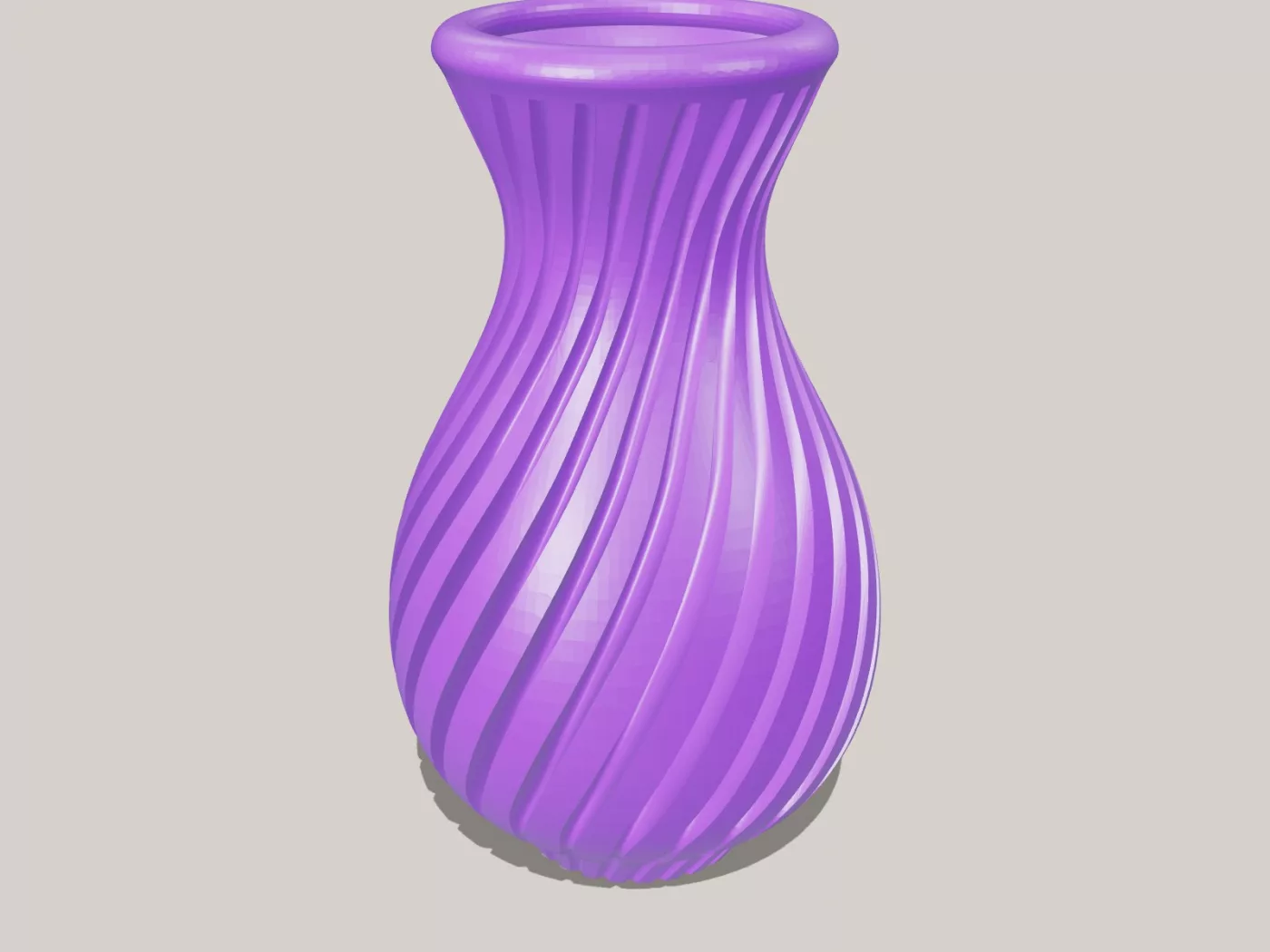 №232 Ваза "Flower Vase - Spring Twist" - Спиральный дизайн