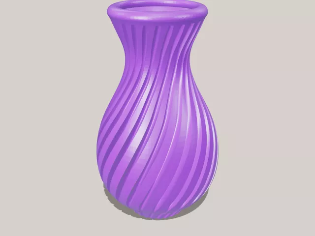№232 Ваза "Flower Vase - Spring Twist" - Спиральный дизайн