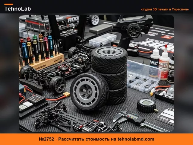 №2752 1/10 - 1/8 RC Спортивный комплект колес и шин