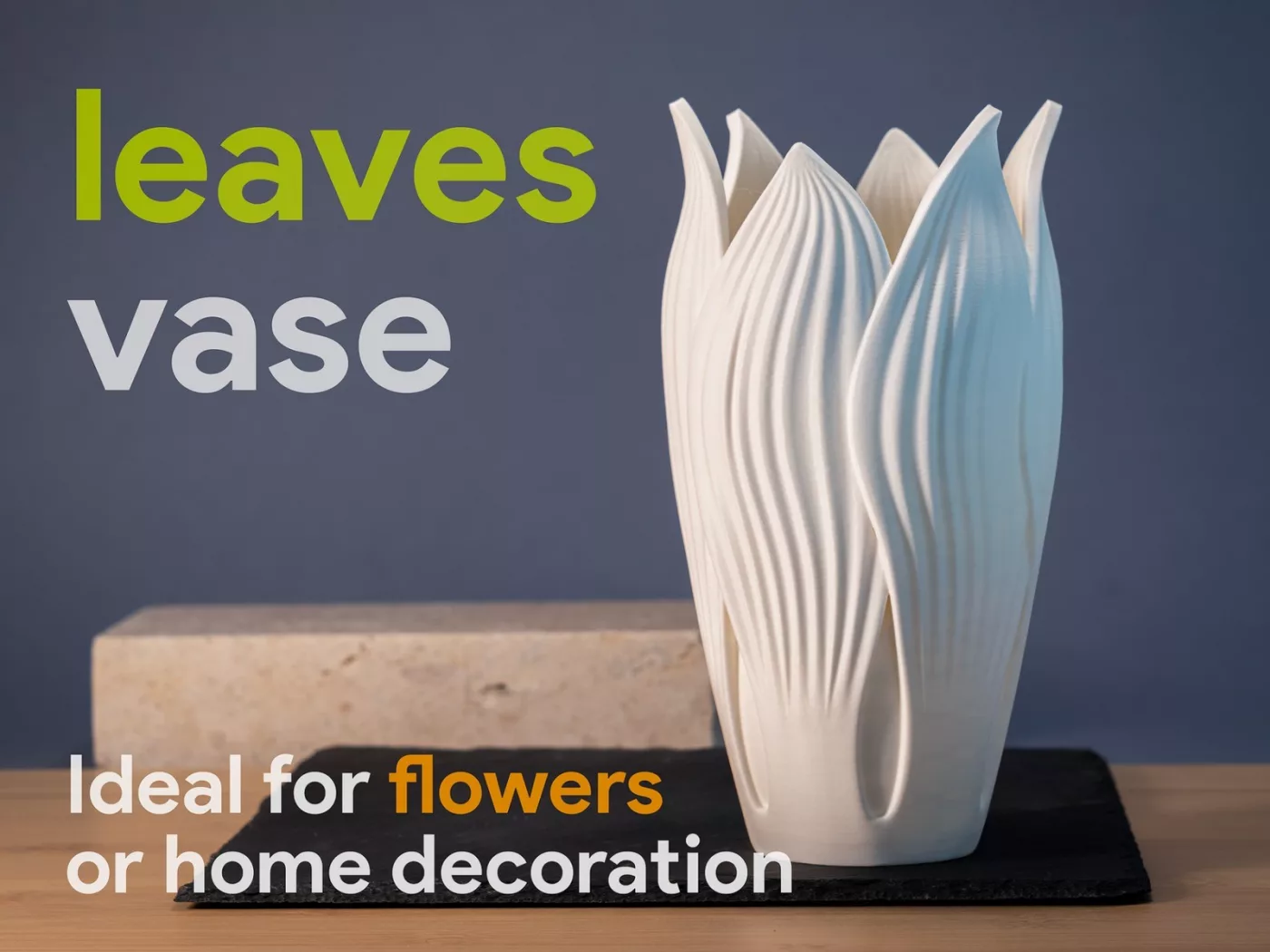 №235 Ваза-дизайн 'Листья' Leaves Vase Design Decor