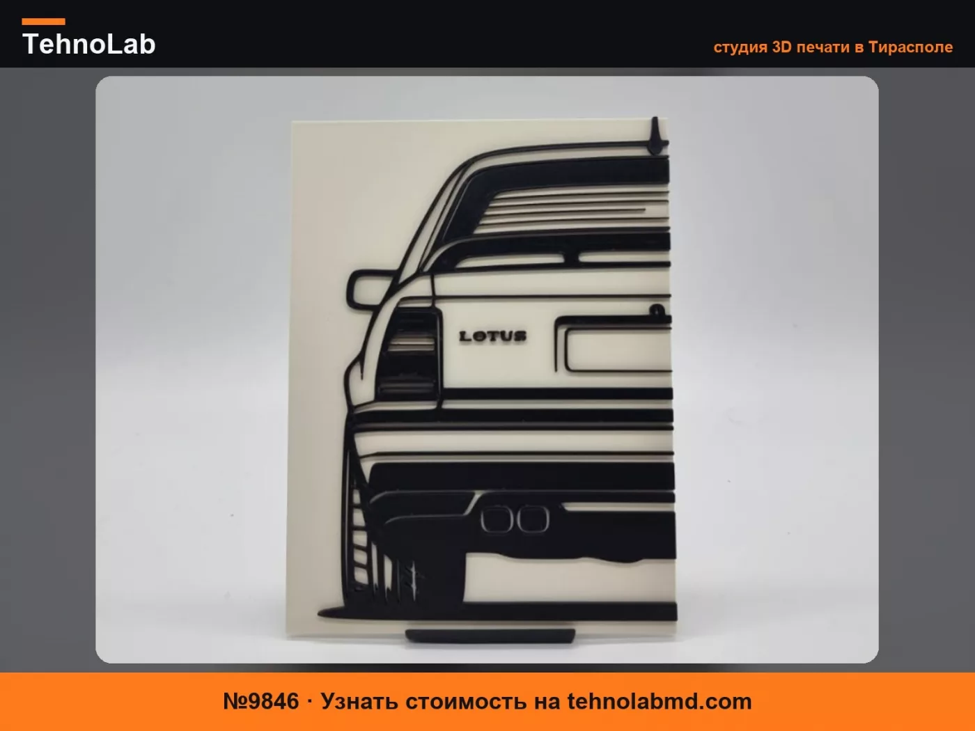 №9846 2D Настенное Искусство Opel Omega A Lotus