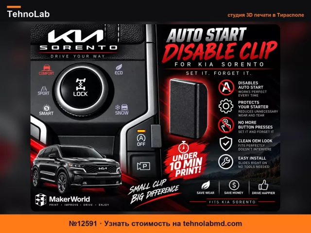 №12591 Клипса для отключения автозапуска KIA Sorento