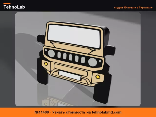№11400 Крышка фаркопа Suzuki Jimny с индивидуальным номерным знаком