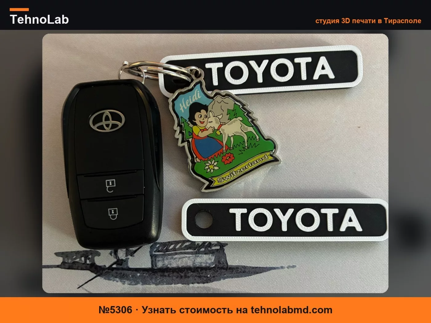 №5306 Брелок TOYOTA