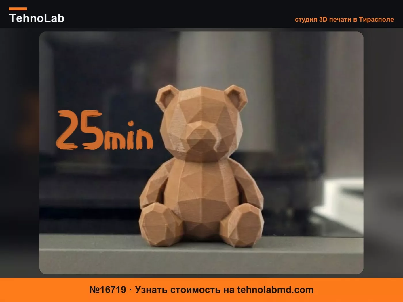 №16719 Поли-медведь: Милый, коренастый и геометрический